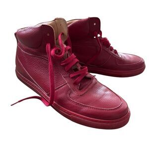 Epaulet Epla Men’s Size 9 1/2 Red Leather High Top Trainer Sneakers